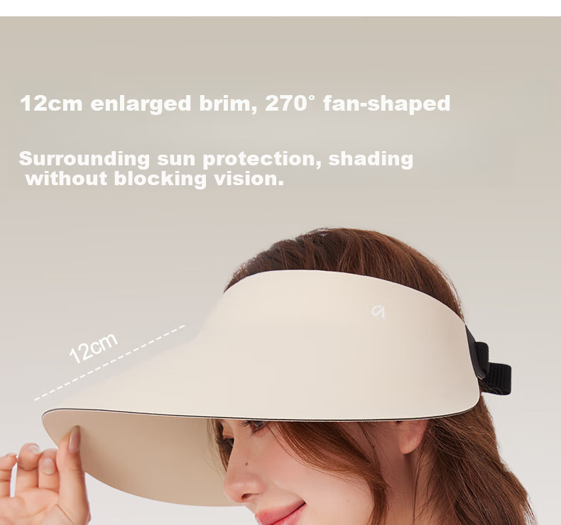 CACUSS Sun Hat for Women, Summer UV Protection Cap with Wide Brim, Ice Silk Visorless Sports Hat for Men And Women, Breathable Large Head Circumference, Gray 13