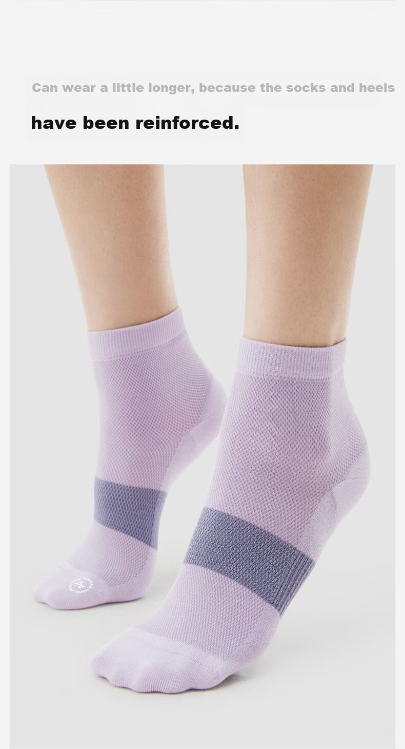 Bananain Women's Socks, Ice Silk Mesh Thin Style, Sweat-Absorbing And Breathable, 10A Antibacterial And Odor-Resistant Boat Socks, Summer Pack of 3 Pairs 9
