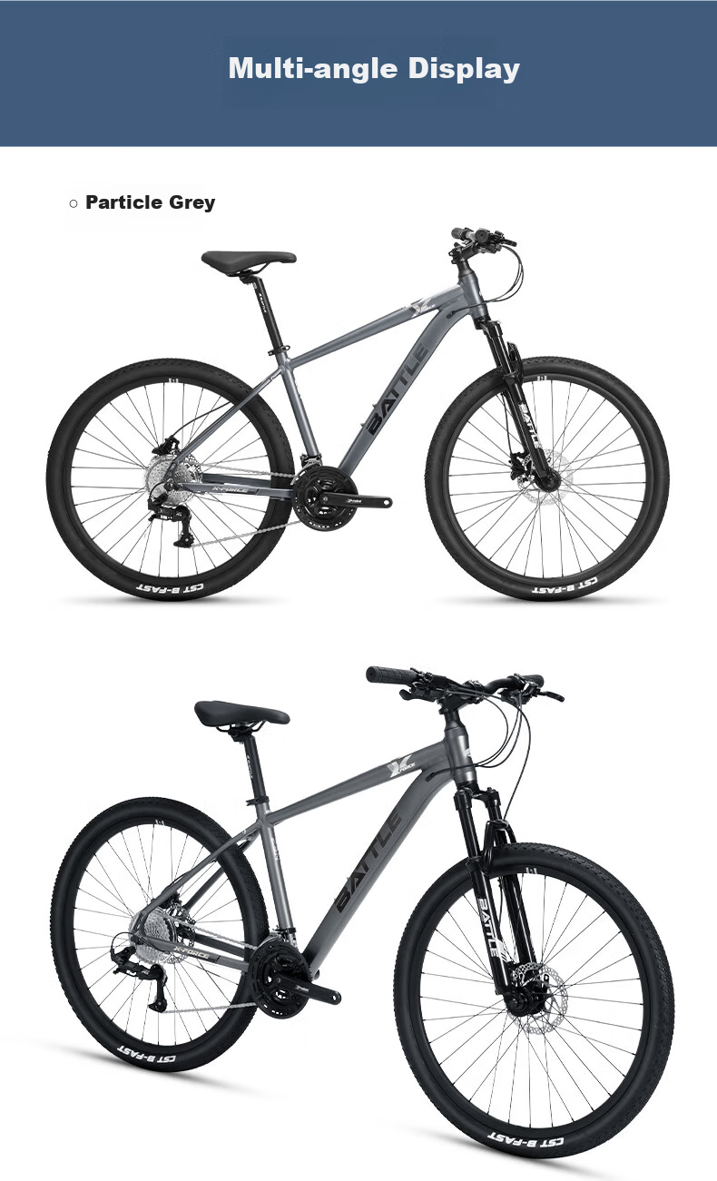 BATTLE Mountain Bike, 27.5-Inch, 27-Speed, Disc Brakes, for Men And Women, Adult And Student Use, Racing And Off-Road Bicycle 11