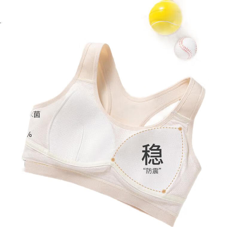 Комплект из 2 трусиков для девочек Meishianxuan, спортивные, фиксирующие, тонкие, белые + телесные