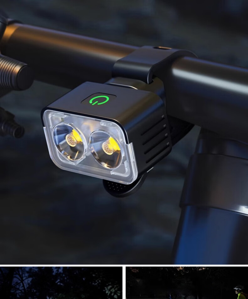 EWPLORE WASP Bicycle Light, Front Headlight with Strong Beam for Night Riding, Tail Light, Flashlight, Children's Bicycle Light, Rain-Resistant Riding Light, Alloy Front Light 2