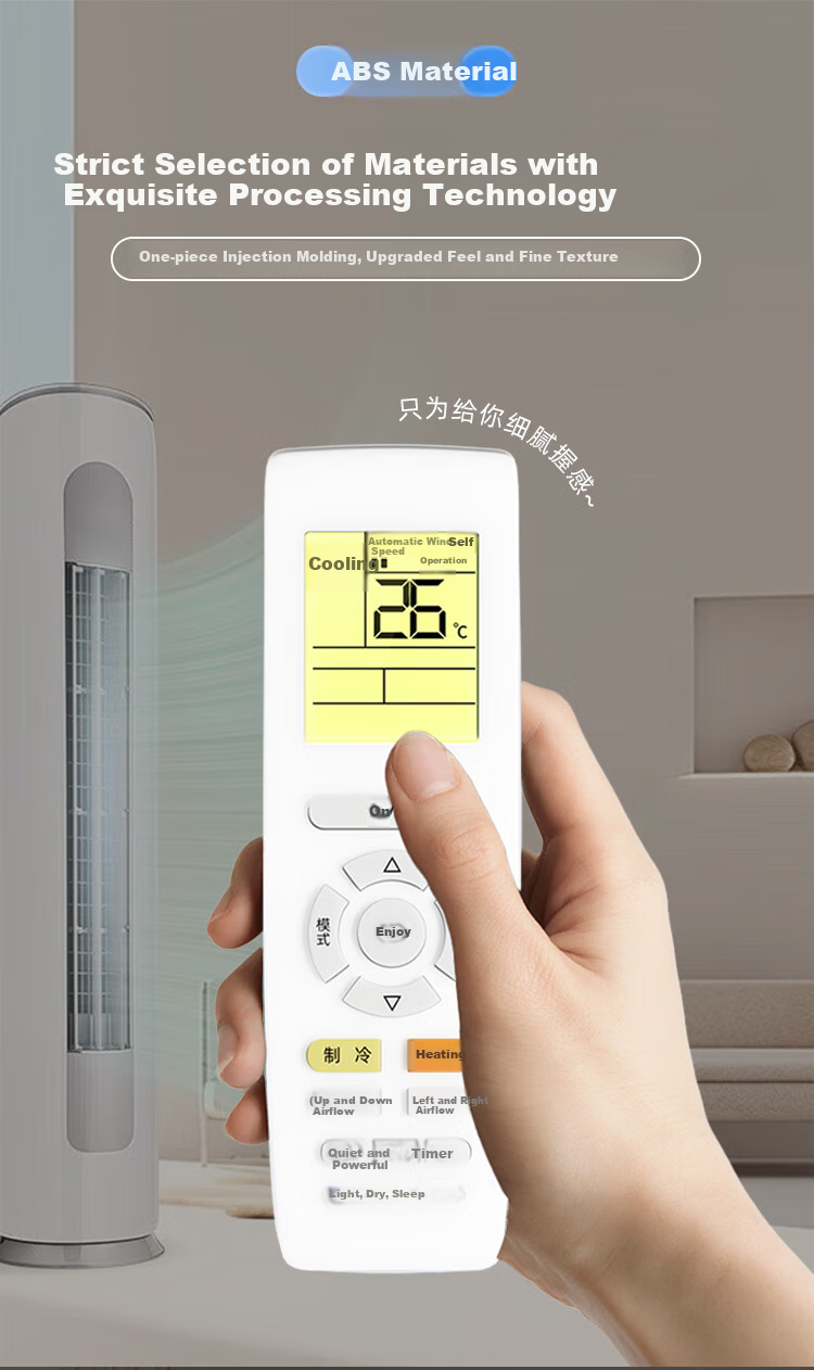 Peideluo Haier Air Conditioner Remote Control, Compatible with All Haier Wall-Mounted And Floor-Standing Units, Universal Remote Control Board, Includes Panasonic Batteries 3