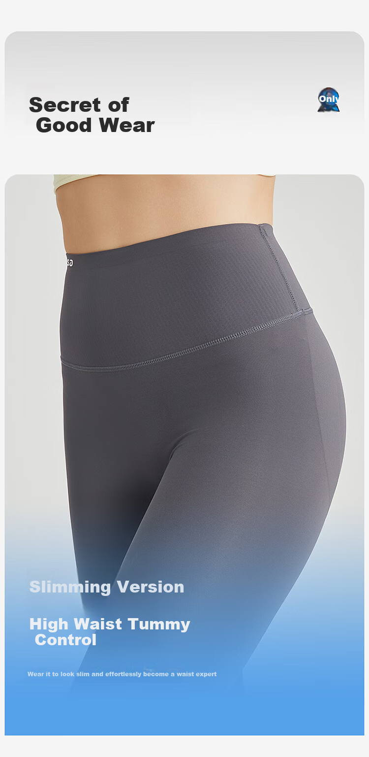 Hosa Women's Shark Leggings for Outdoor Wear, High-Waisted Tummy Control Yoga Pants, Lightweight Sports Base Layer Shorts, Dark Gray, M 5