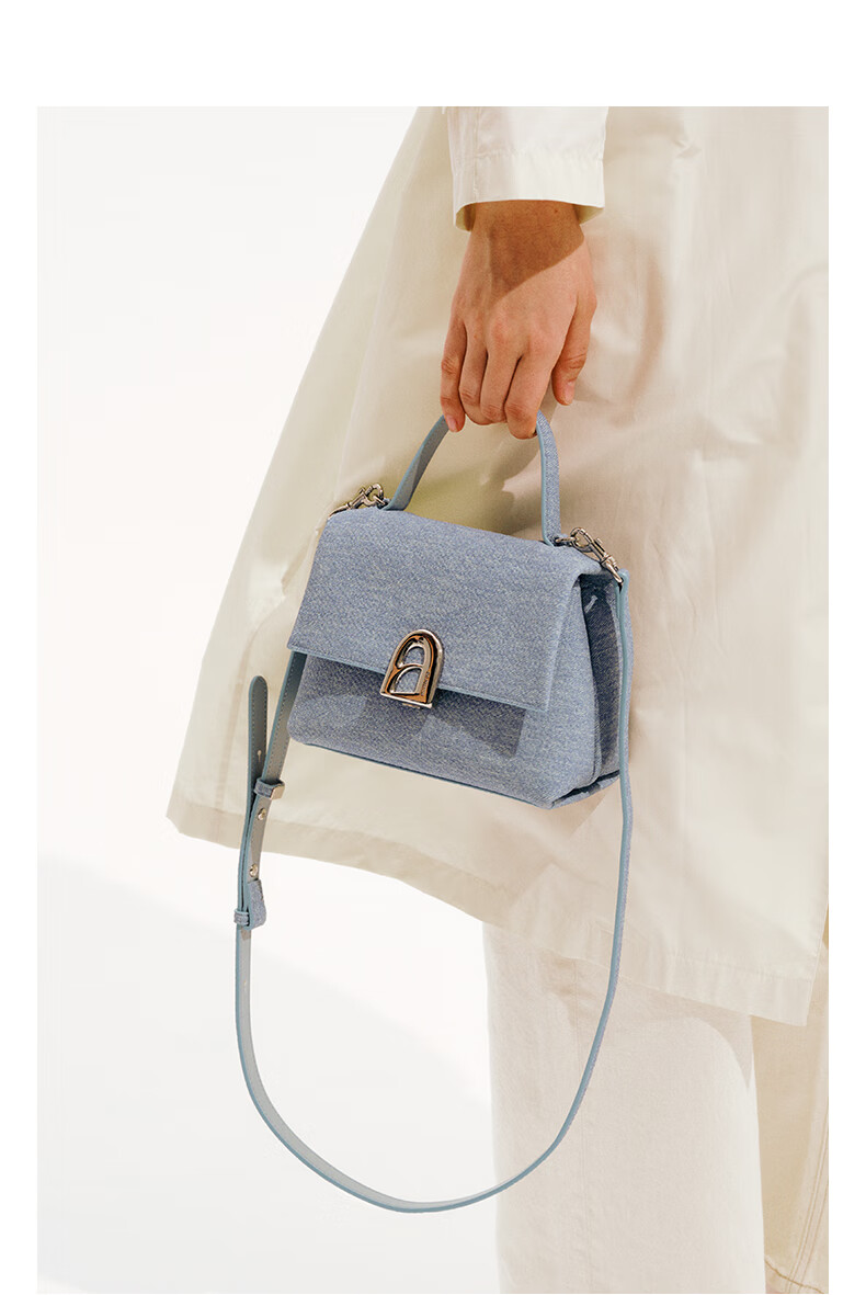 La Festin [He Hongshan's Style] Small Collapsible Handbag, Women's Shoulder Crossbody Kelly Bag, Birthday Gift for Girls 9