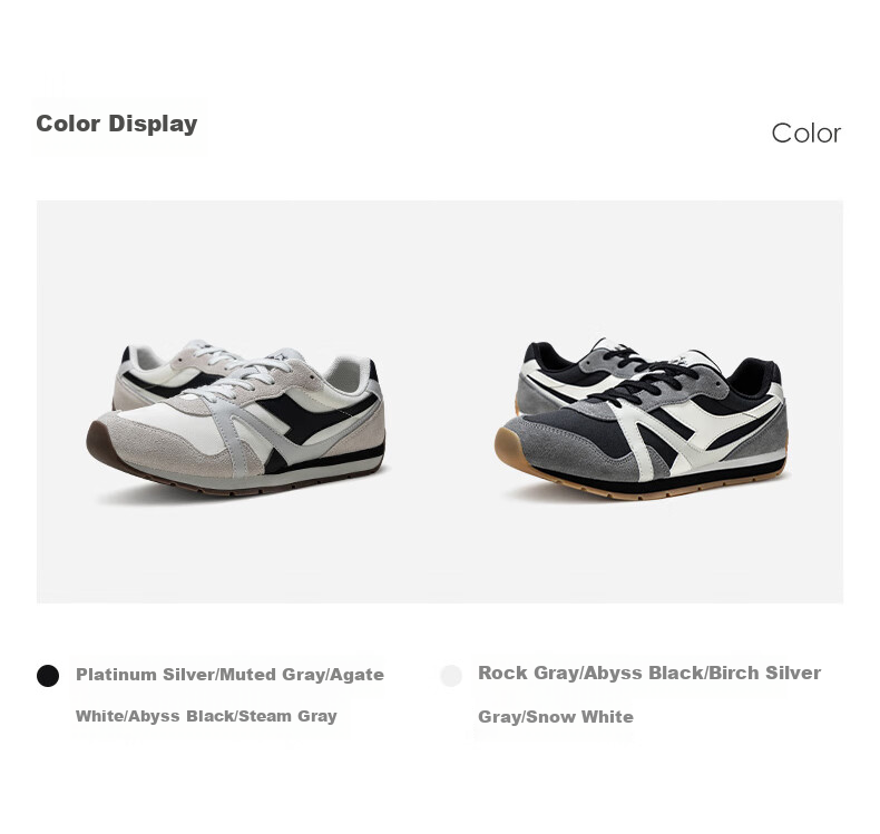 Diadora Unisex Casual Runmover Synth Sneakers Rock Ridge Gray/Obsidian Black/Snow White Size 42.5 Runs Small, Recommend Half Size Up 17