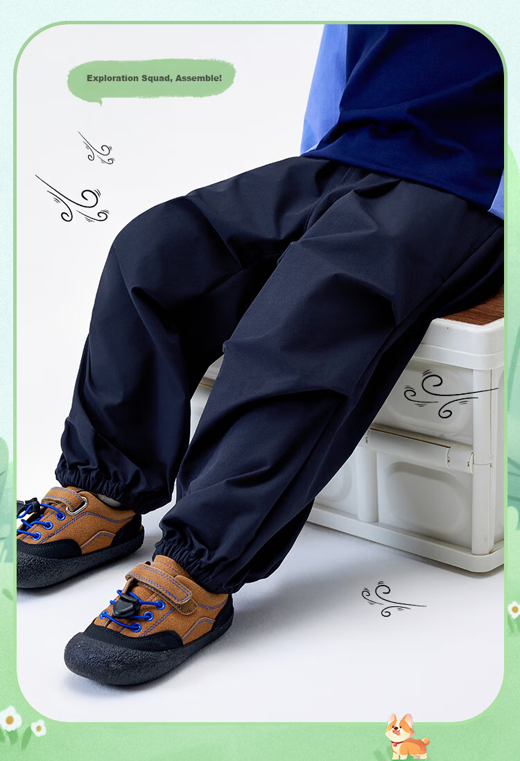 MQDMINI Children's Clothing, Boys And Girls Casual Pants, Kids' Sports Trousers, Simple Paratrooper Pants 7