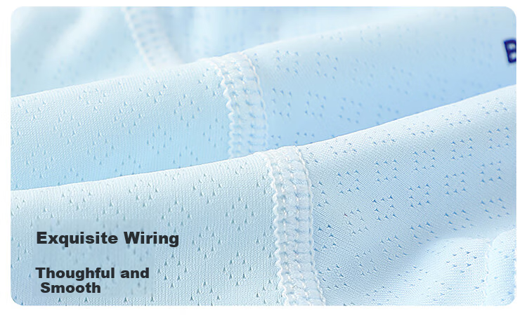 Bingxuemumian Children's Underwear, Boys' Ice Silk Thin Summer Boxer Briefs, Class A 10A Antibacterial, Cool-Feeling Mid to Big Kids' Shorts 17