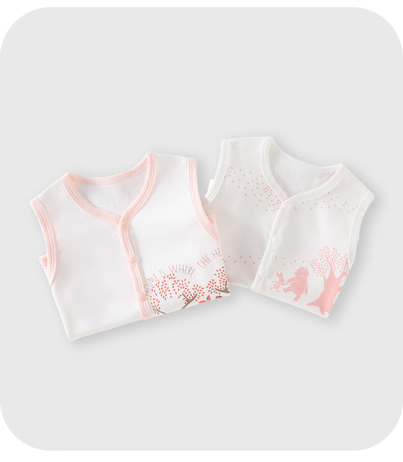 Disney 2-Piece Baby Vest Set Newborn Autumn Winter Cotton Sleeveless Jacket for Boys and Girls 73cm 3