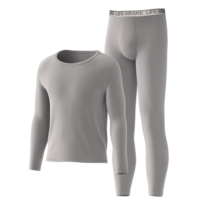 HLA Little Fire Air8 Thermal Underwear Unisex Double-Sided Fleece 180g 10A Antibacterial Heating Lightweight Underwear Set