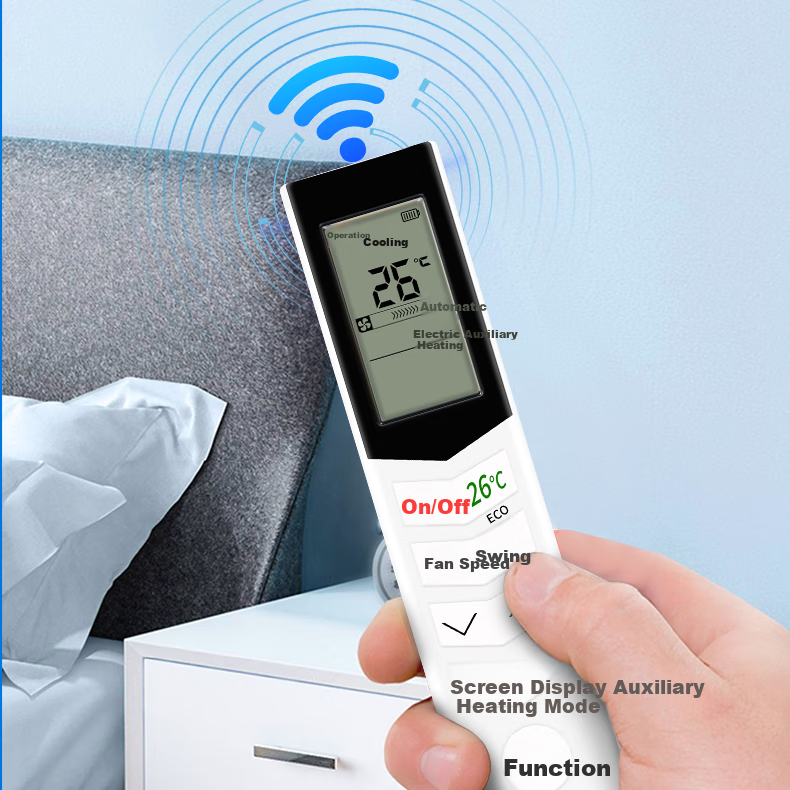 Dongpuli Universal Remote Control for Midea Hualing Air Conditioners, Suitable for Wall-Mounted Units, Floor-Standing Units, And Central Air Conditioning Units RN02D/02A/02J/BG 08CA 6