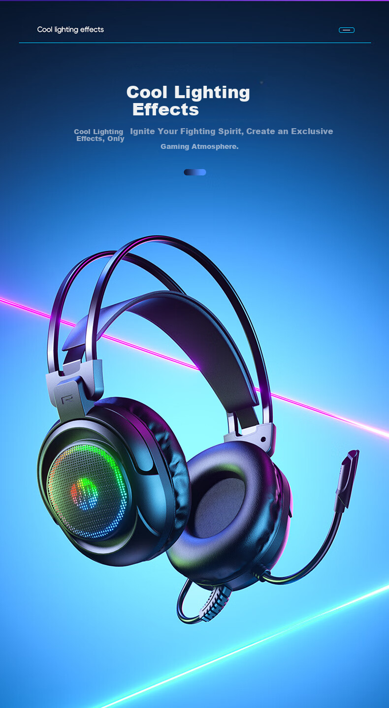 HP Over-Ear Gaming Headset Wired Headphones with Microphone Computer Headset for Smooth Play, Delta Action FPS Games Sound Positioning Black Standard Model 2