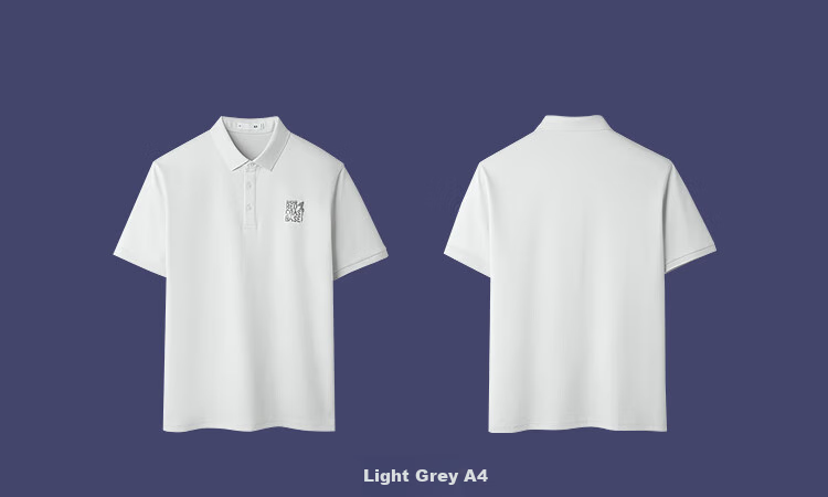 HLA Short-Sleeve Polo Shirt for Men, Three-Body Collaboration Series, Cool-Feeling Short Sleeves for Men, Summer Wear 7