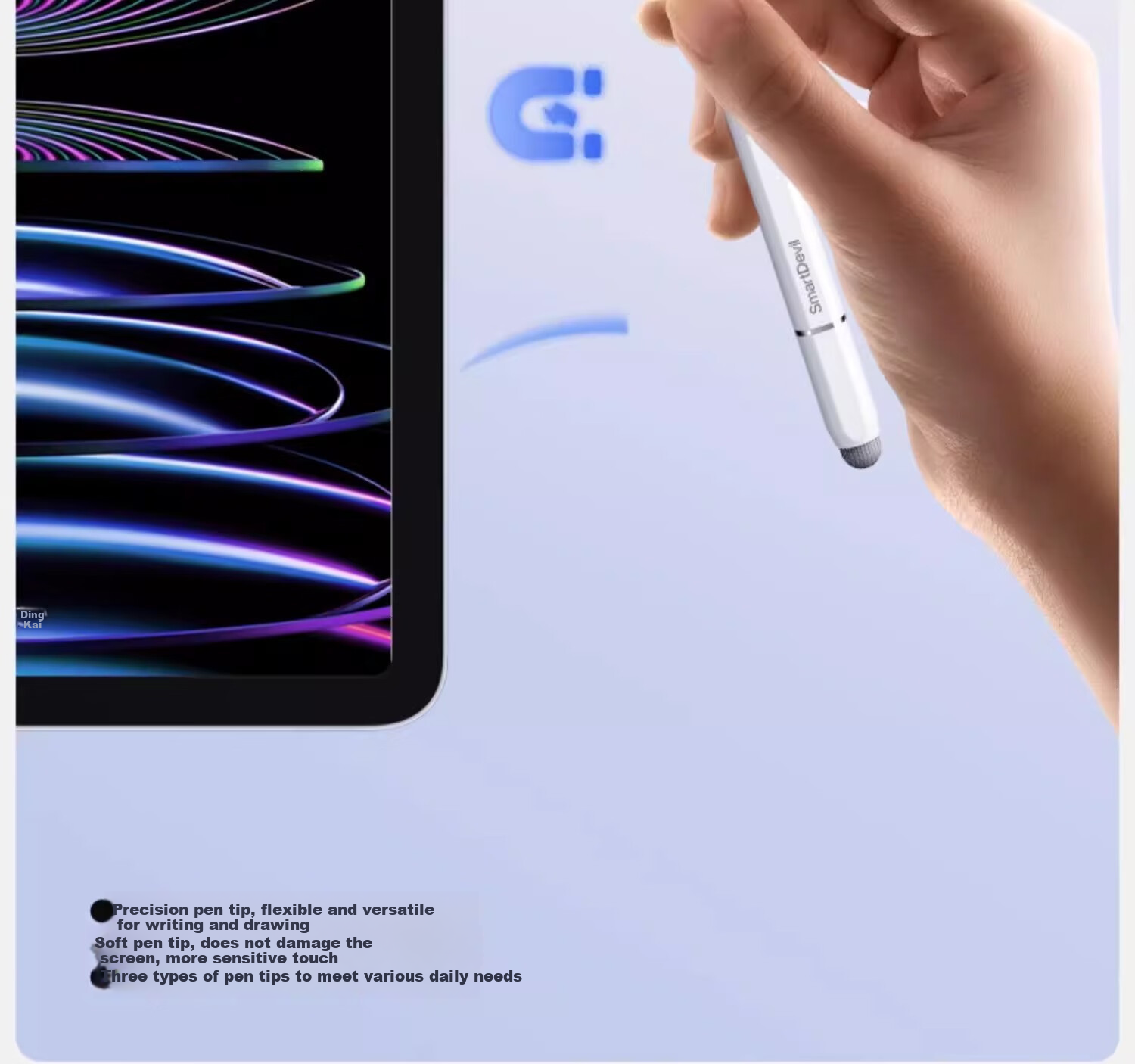 Shanmo Capacitive Stylus Touchscreen Pen Tablet Pen for IPad Huawei Xiaomi, Universal for Tablets And Smartphones, Dual-Head Drawing Stylus for Apple Android 6