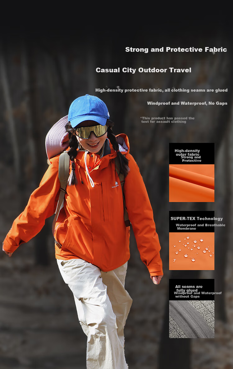SCALER [Lingfeng] Men's Spring And Summer New Outdoor Breathable Wear-Resistant Mountaineering Hiking Jacket for Women S593 9
