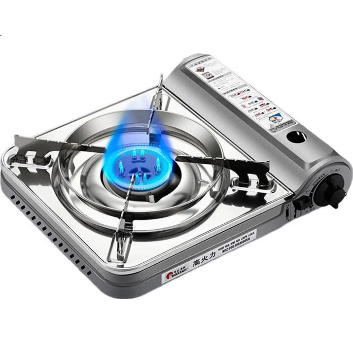 Портативная газовая плитка MAXSUN MS-3500SR для кемпинга и пикника, 2.9 кВт, серебристая
