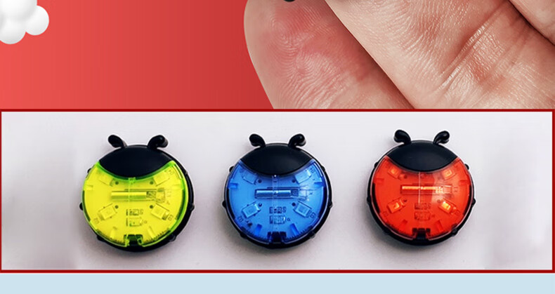 40,000 KM Smart Kids Balance Bike Hub Light Scooter Tail Light Fire Wheel Integrated Wheel Light 3-Pack 11