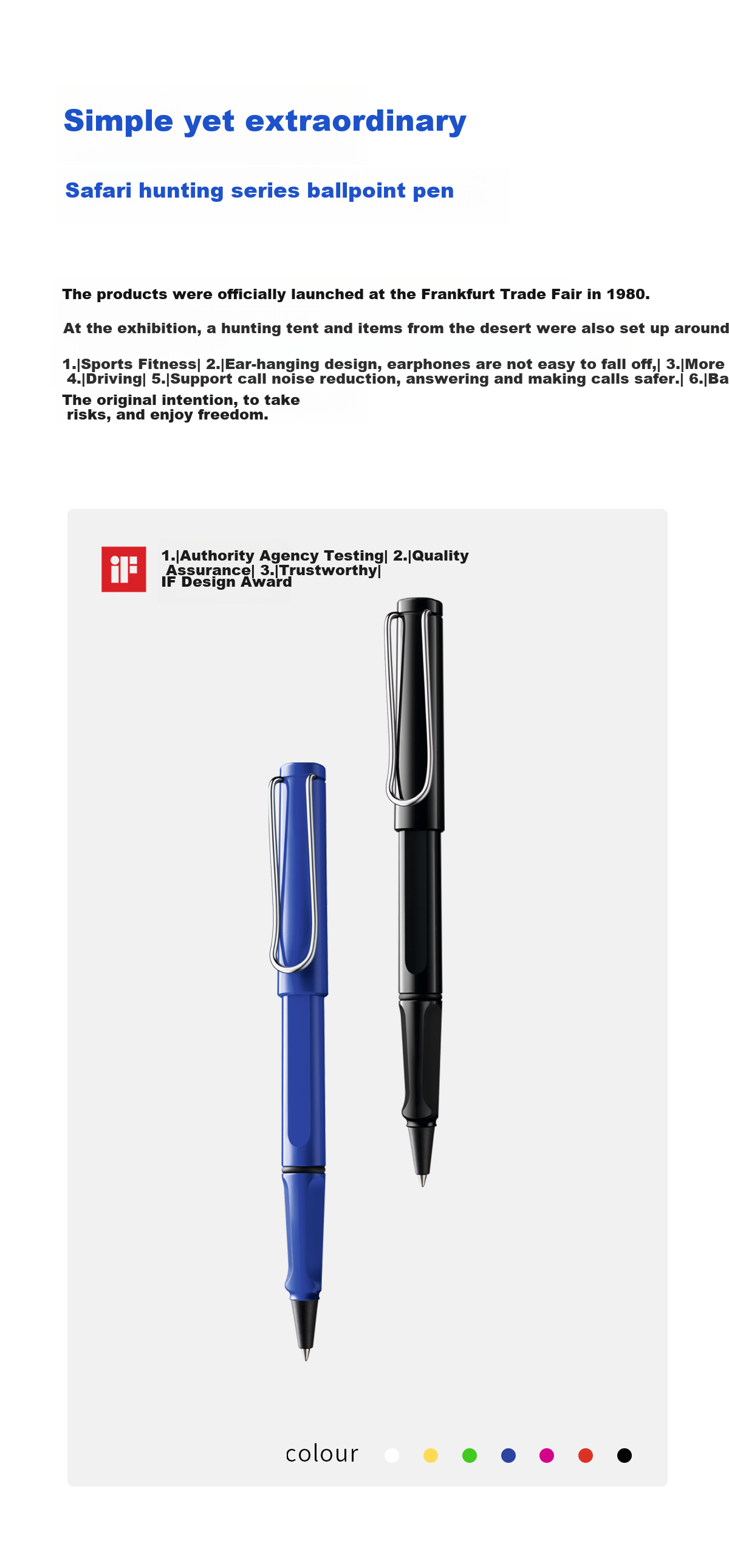 LAMY Ballpoint Pen, Safari Series Handwriting Practice Posture-Correcting Pen, Student Stationery Office Gift, Holiday Present Corporate Bulk Purchase, Red 316-0.7mm 3