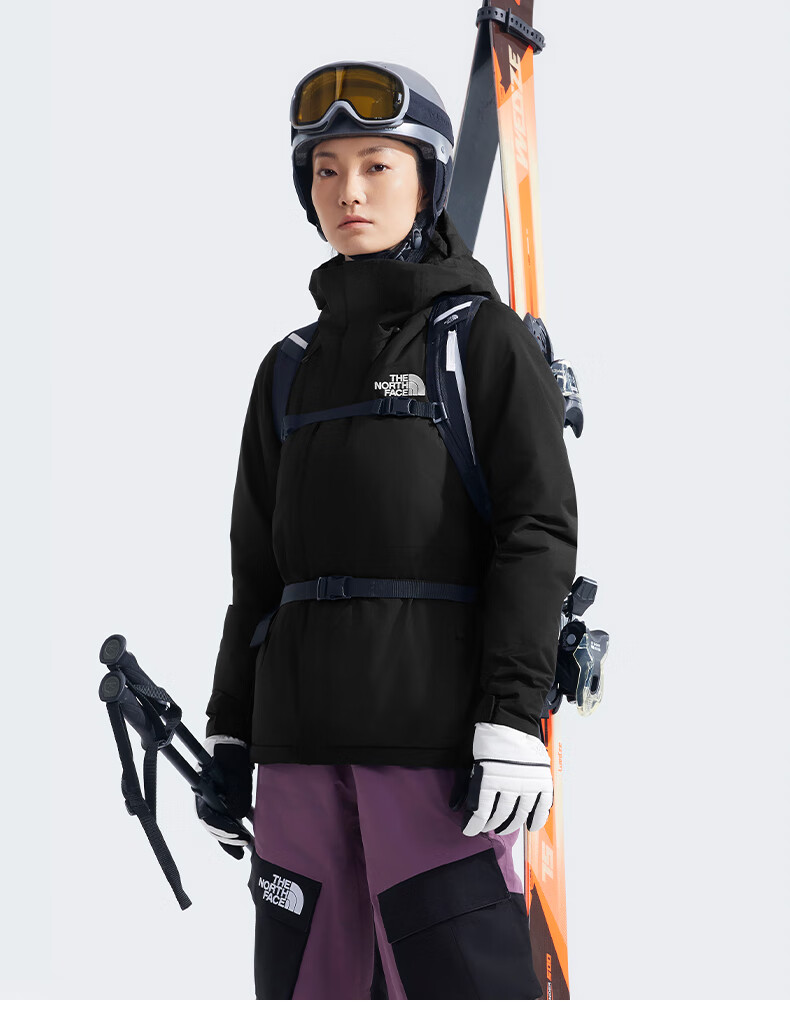 The North Face Women's Waterproof Breathable Ski Jacket 7WYK Black/4H0 XS 6