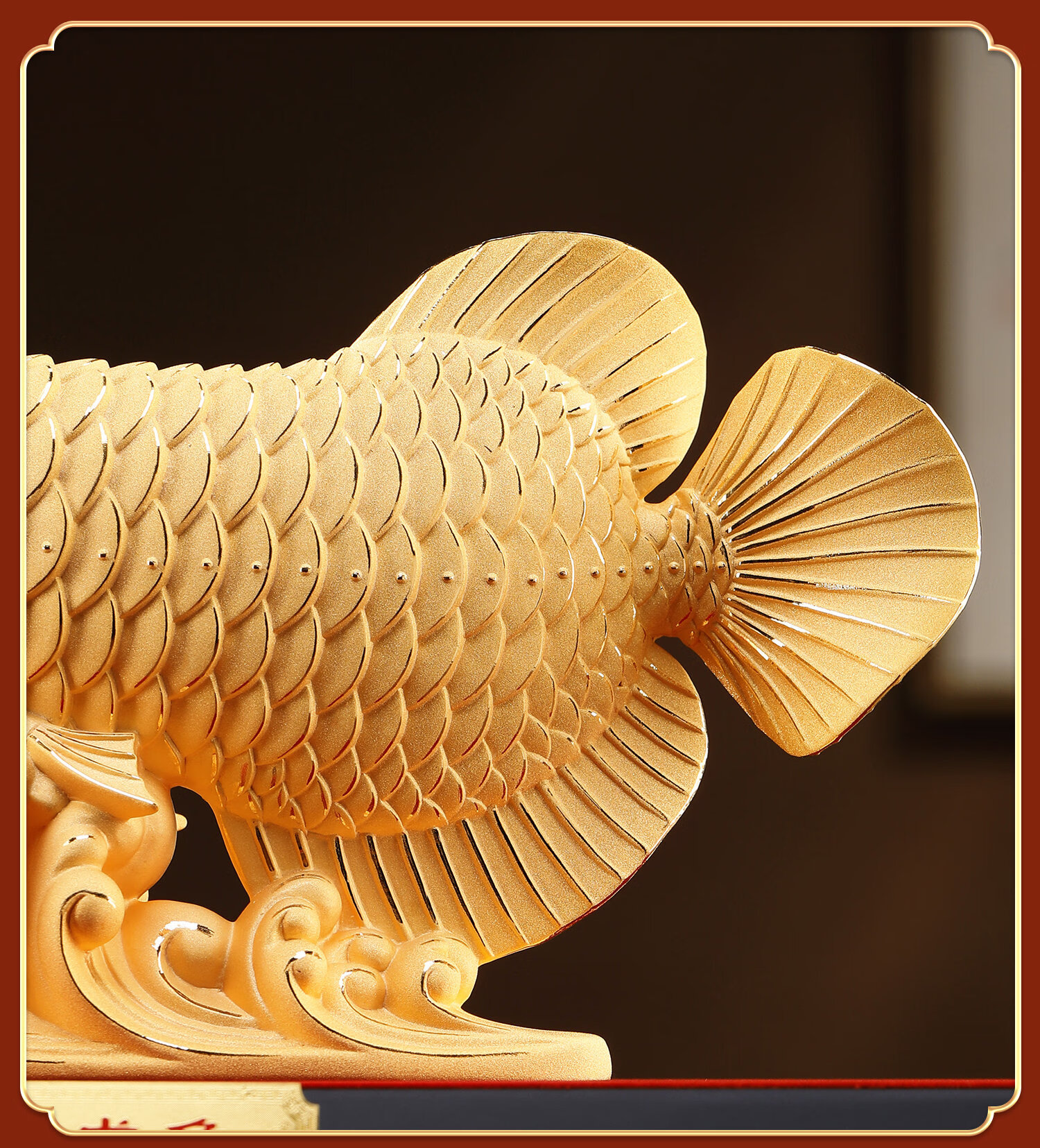 Damingtongjiang, Large Golden Dragon Fish Ornament, Wealth-Attracting, Business Opening, Housewarming Gift, Moving Present, Living Room And Office Decoratio 3