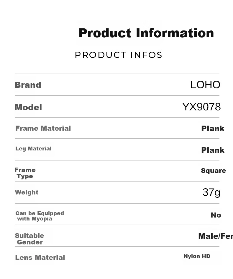LOHO Sunglasses for Women, 2026 New Style GM Glasses for Men, Sunglasses with UV Protection, High-End Look, Makes Face Appear Smaller When Driving 6