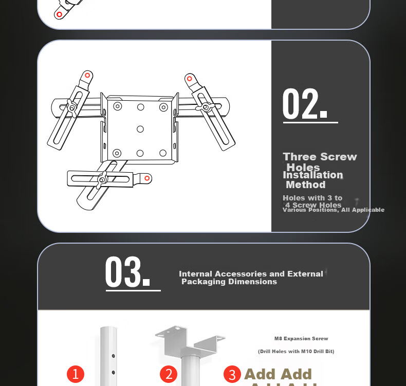 Wuyinxiang Projector Mount Extendable 1.5-3 Meters Suitable for Rooms 4.5-5.8 Meters High D300 Universal for Most Brands Epson BenQ Sony 9