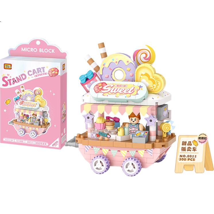 Конструктор Loz 8855 Dessert Car, 300 деталей, для детей от 14 лет, пластик, разноцветный