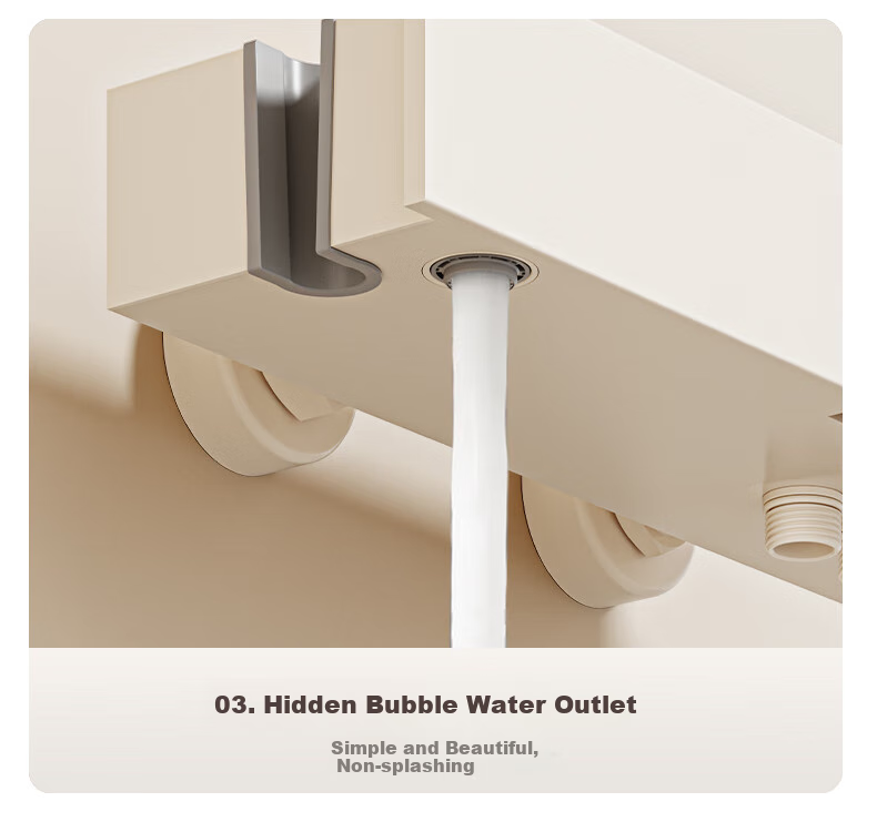ARROW Jingjie Simple Shower Head, Piano White Button, Large Storage, Pressurized Shower Head with Spray Nozzle 9
