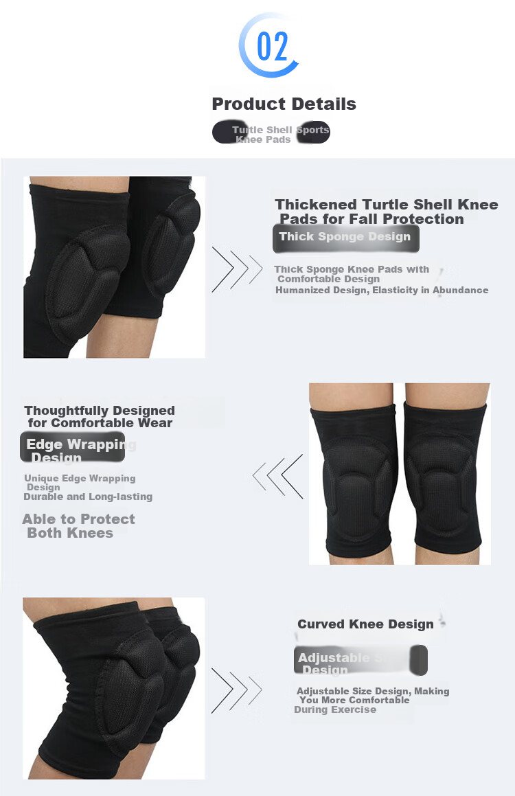 LAC Sports Knee Pads for Warmth, Sold by JD, Athletic Knee Protection for Adults And Children, Anti-Collision, Warmth-Keeping, Thickened Joints 3