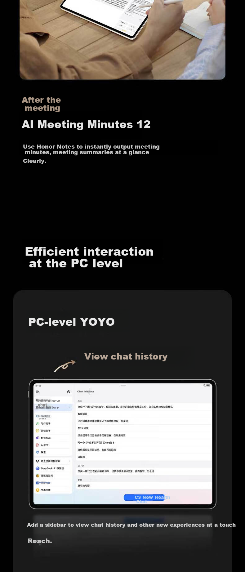 HONOR MagicPad 3 Tablet, 13.3-Inch Screen, 165Hz Ultra-High Refresh Rate Eye-Protection Display, 12450mAh Qinghai Lake Battery, 12GB+256GB, Moonlight White 12