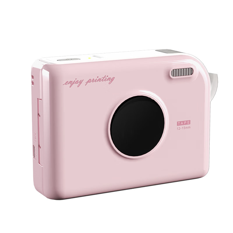Aimo A30 True Love Pink Women's Day Instant Label Printer Thermal Transfer Portable Home Office Cable Carbon Ribbon Adhesive Color Name Tags