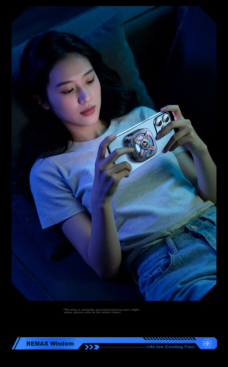 REMAX REMAX Magnetic Phone Cooler, Gaming And Live Streaming Cooling Device, Lightweight at Only 63g, Semiconductor Cooling Back Clip, Suitable for Apple Tablets, Red Magic, IQOO AI 23