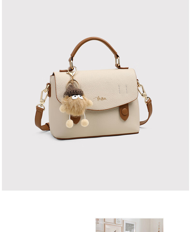 Millies Leather Handbag, Women's Fashionable Cambridge Bag, Light Shoulder Crossbody Bag, Practical Birthday And Mother's Day Gift for Mom 6