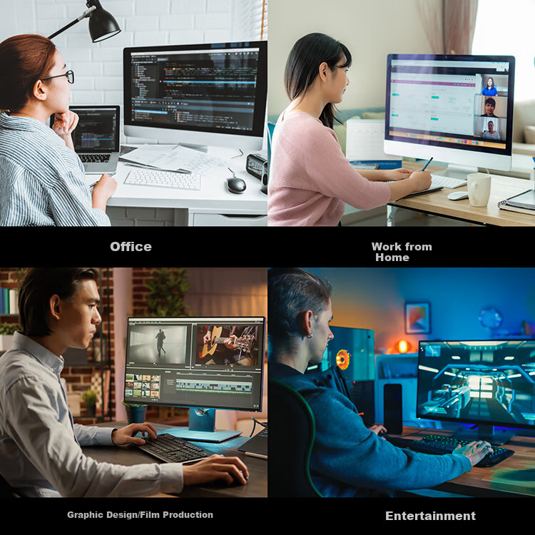 ATEN CS22H Integrated HDMI2 Port KVM Switch, 4K Multi-Computer Screen Splitter, Hot-Swappable USB, with Audio, External Switch Buttons 9
