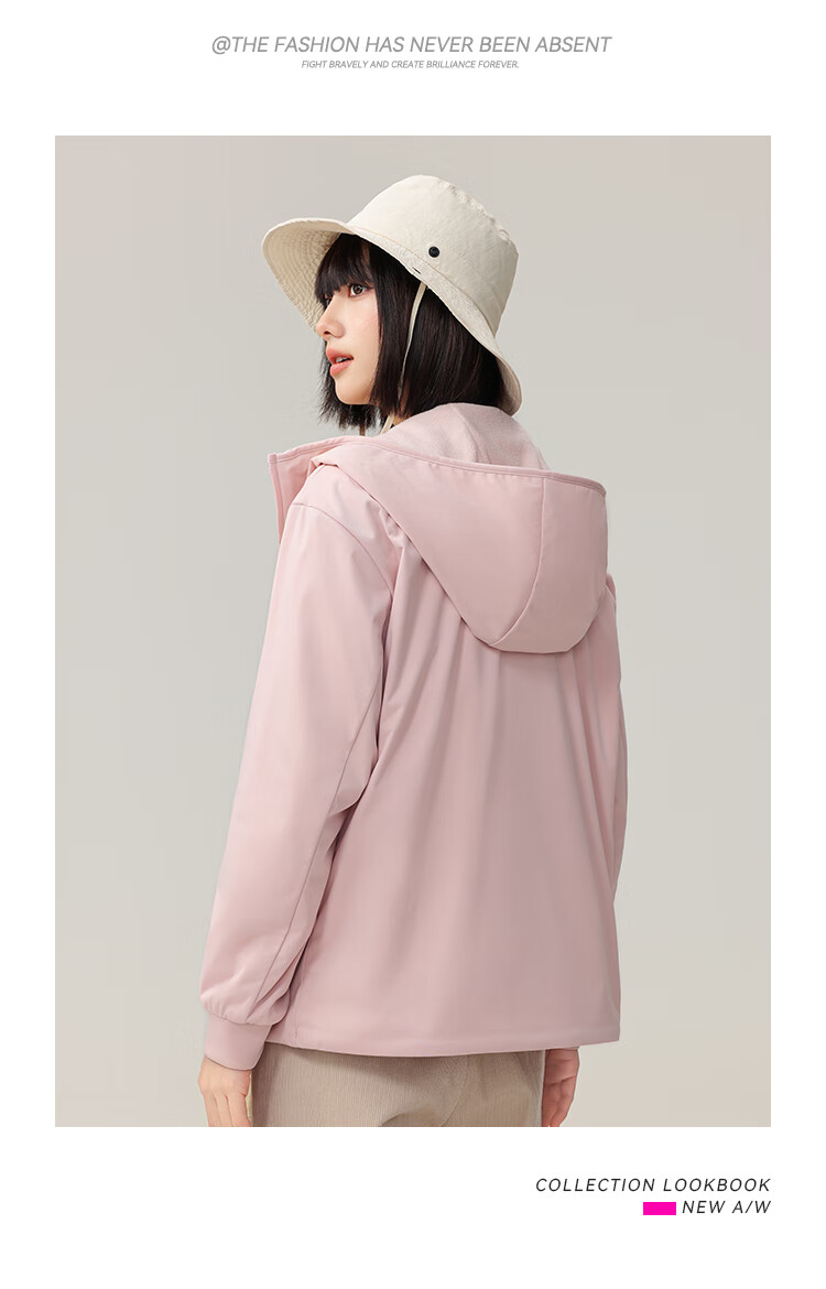 SNOWFLYING Women's Hooded Jacket 2025 Fleece Waterproof Softshell Lined Sweatshirt White M160 4