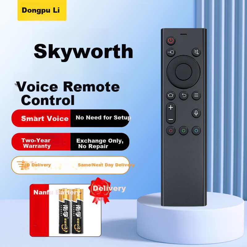 Пульт ДУ Dongpuli для телевизоров Skyworth YK-8600J, 6802J-00, 8608J, 11J, голосовое управление, Bluetooth, пластик