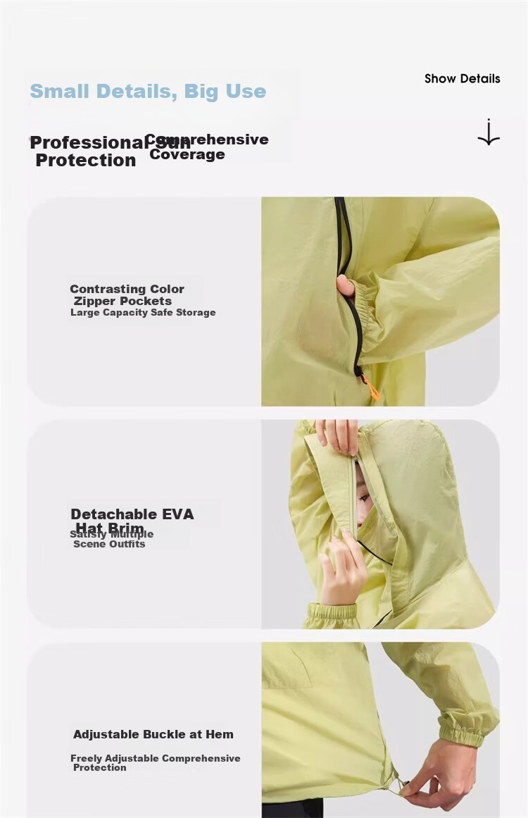 CAMEL Outdoor Sunscreen Jacket Unisex Spring Summer UV Protection Lightweight Coat [Wang Junkai Edition] 26