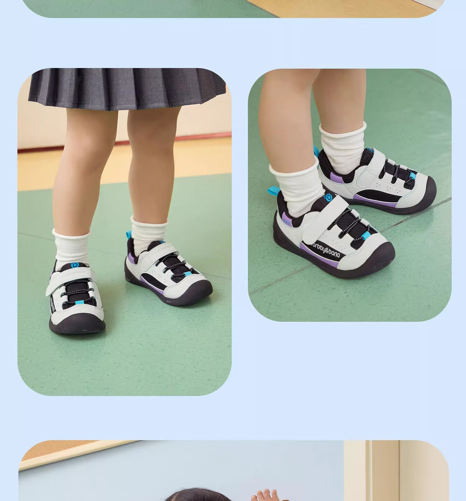 BARBBY&BANA Baby Walking Shoes Infant Footwear Spring/summer 2025 Breathable Soft-Soled Functional Shoes for Ages 1-3 Sand Gray Size 20 25