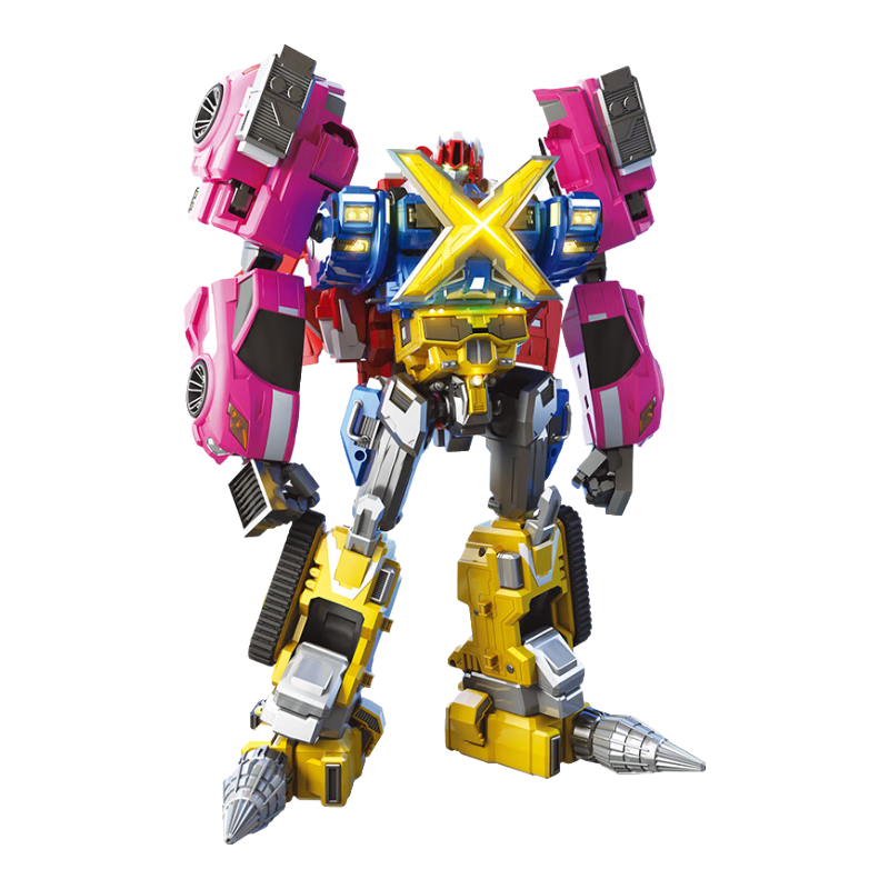 MinitegongduiX X Chuangshi Ji (Sihetie) Fifth Anniversary Edition Mecha Combination Set, Fute Transforming Toy