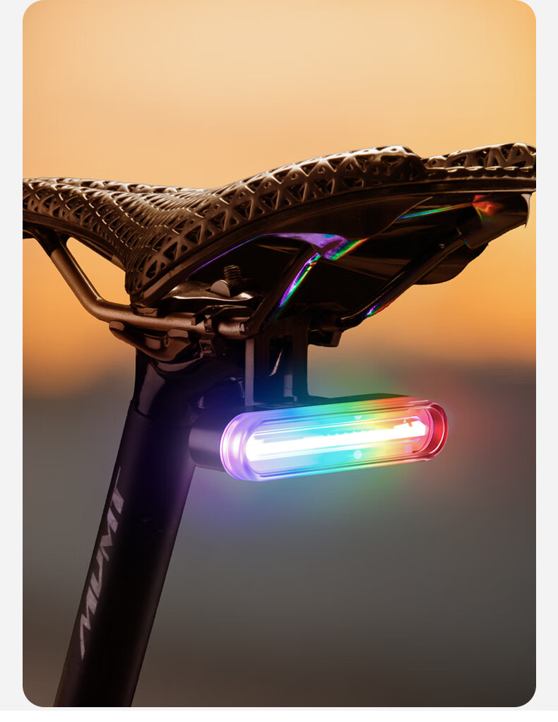 Captain Tas Bicycle Riding Tail Light Smart Remote Colorful Turn Signal Mountain Road Night Riding High Brightness Warning Light Cycling Equipment 4