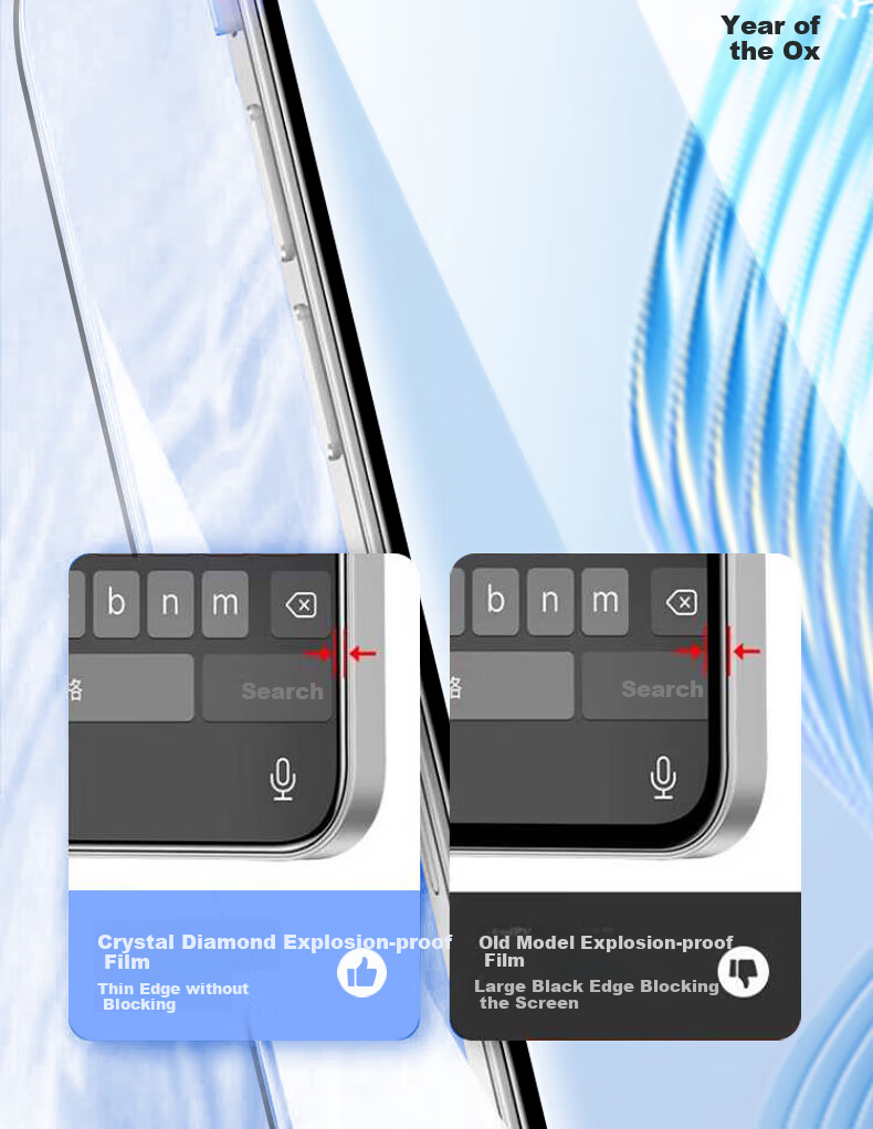 DIVI [Special Offer: Buy 2 Get 2 Free] Tempered Glass Screen Protector for Honor Magic 3/3 Pro, High-Definition Curved Full-Screen Coverage Film, Wear-Resistant And Anti-Fingerprint 3