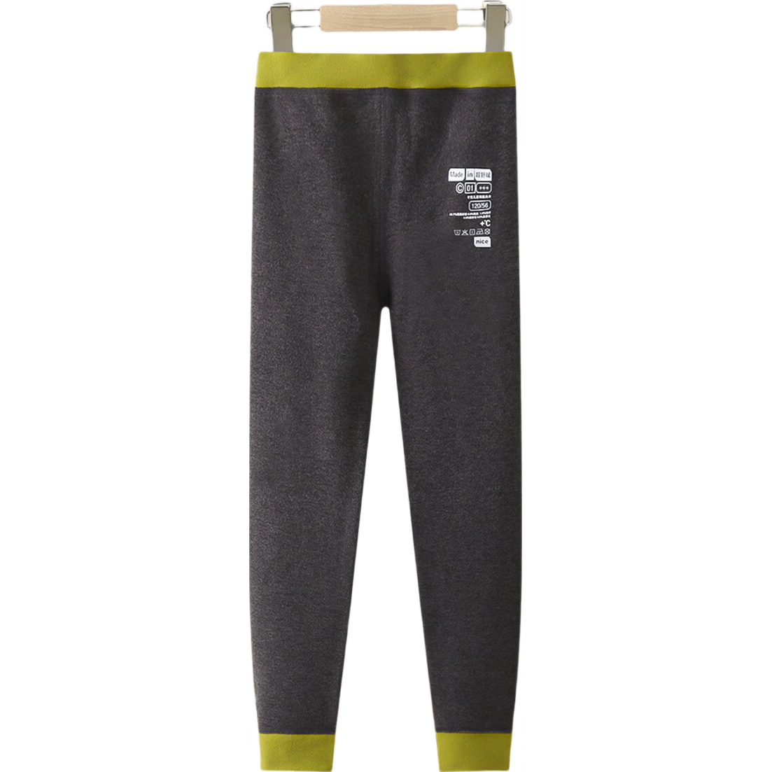 YUZHAOLIN Kids Thermal Pants Boys Girls New Autumn School Uniform Wool Silk Base Layer Dark Gray 120