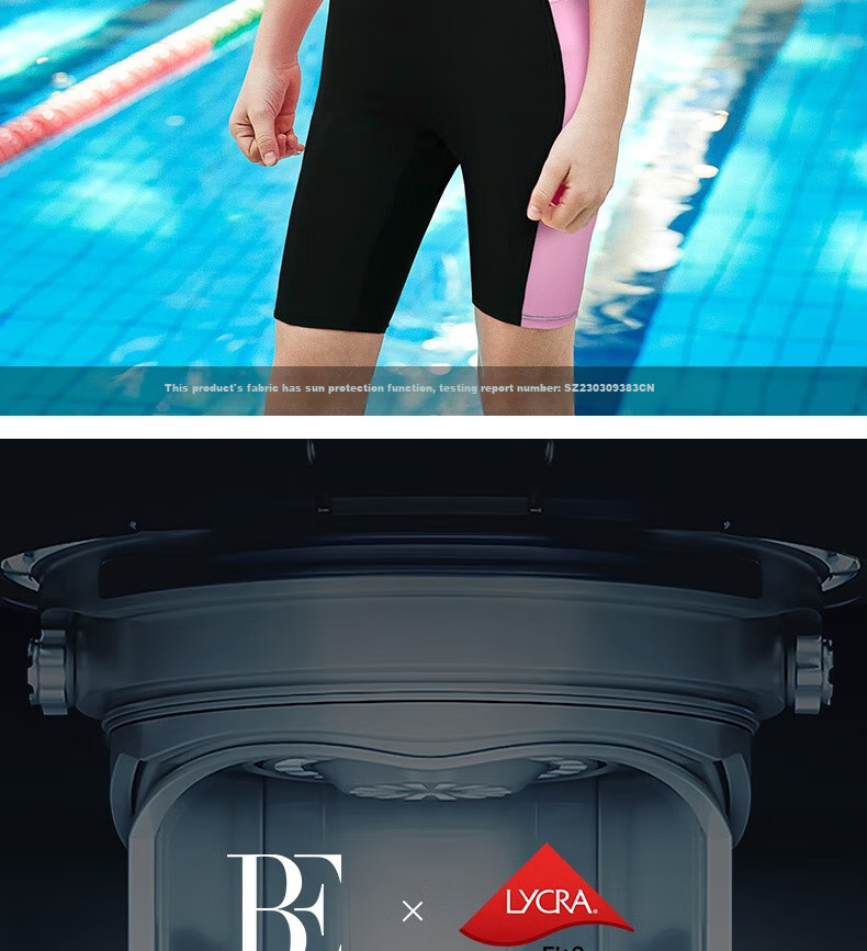 BALNEAIRE Children's One-Piece Swimsuit for Older Kids And Teenagers, Competitive Straight-Leg Anti-Chlorine Swim Training Suit 260311 130 9