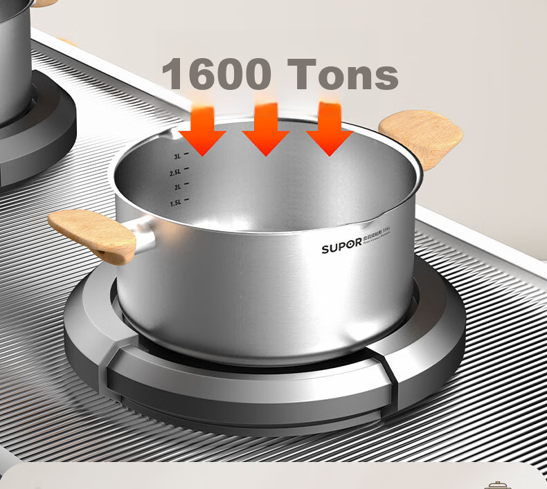 SUPOR Light Enjoyment 316L Stainless Steel Soup Pot 24cm for Noodles, Porridge, Stewing, Compatible with Gas Stove and Induction Cooker ET24YHS01 10