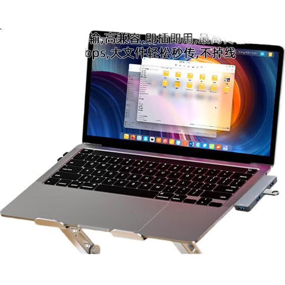 USB-хаб Youlianxing YLX-RS3624AR, 4 порта USB 3.0, прямой штекер, алюминиевый сплав, серый