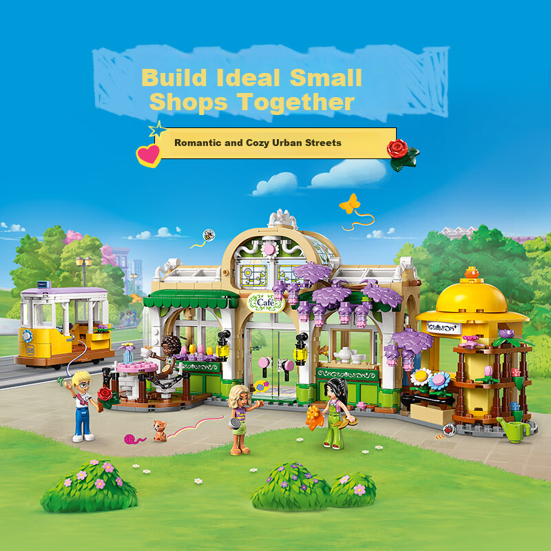 LEGO Friends 42671 Flower Goddess Cafe Building Set for Boys And Girls, Children's Toy, Birthday Gift, Home Decor Ornament