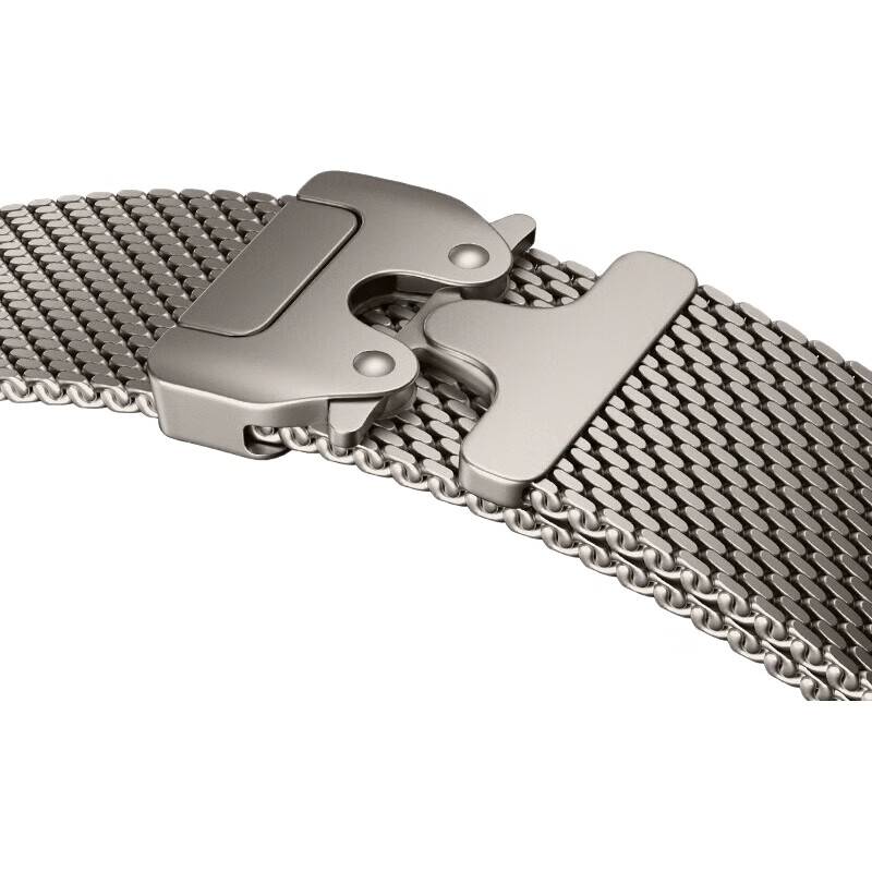 Ремешок BHO Milanese Loop для Apple Watch S11/Ultra3, S10/9/8/7/6/SE3/2 с пряжкой-парашютом, из нержавеющей стали, титановый черный, универсальный размер 49/46/45/44мм