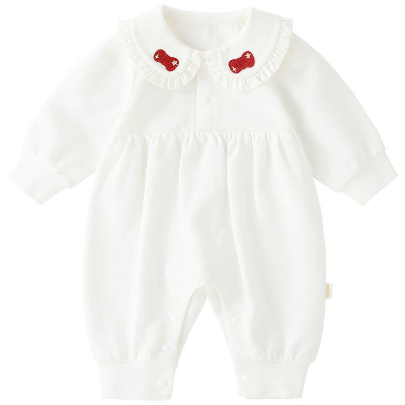 DUUDUU Baby Girl Clothes, New Style Onesie Romper, Newborn Lapel Jumpsuit, Outdoor Autumn Outfit