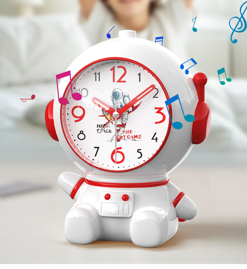 Zhongxiaobai Alarm Clock Smart Student-Specific Wake-Up Device 2026 New Model Astronaut Music Alarm for Boys And Girls One-Key Sleepiness Night Light Desktop Bedside Clock Essential Gift 8
