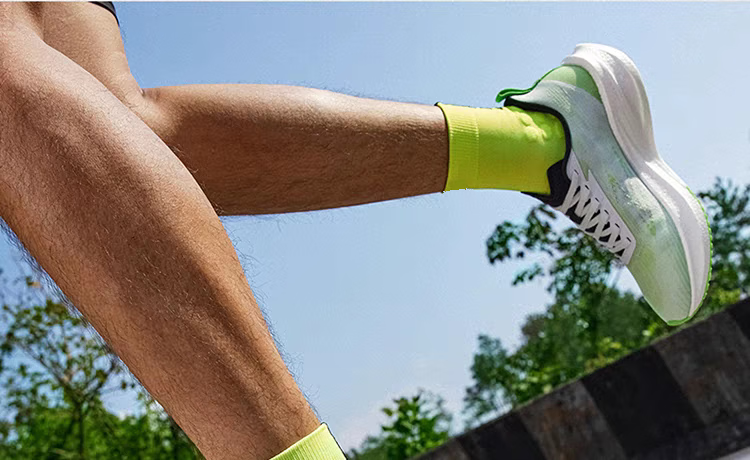 361° Feiran Sports Mid-Calf Socks Towel Bottom Breathable Running Long Socks White/3 Pairs One Size 12