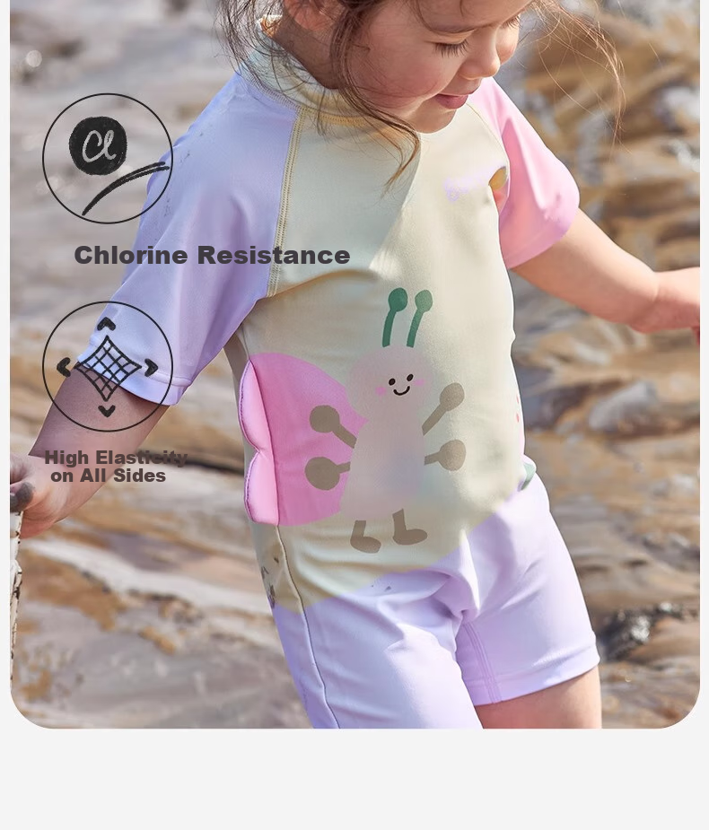 Niduoxiong Children's One-Piece Swimsuit for Boys And Girls, Original Yarn Sun Protection Chlorine-Resistant Swimwear for Toddlers And Kids Summer Swimwear 10